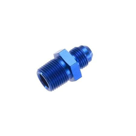-16 STRAIGHT MALE ADAPTER TO -12 (3/4) NPT MALE - BLUE